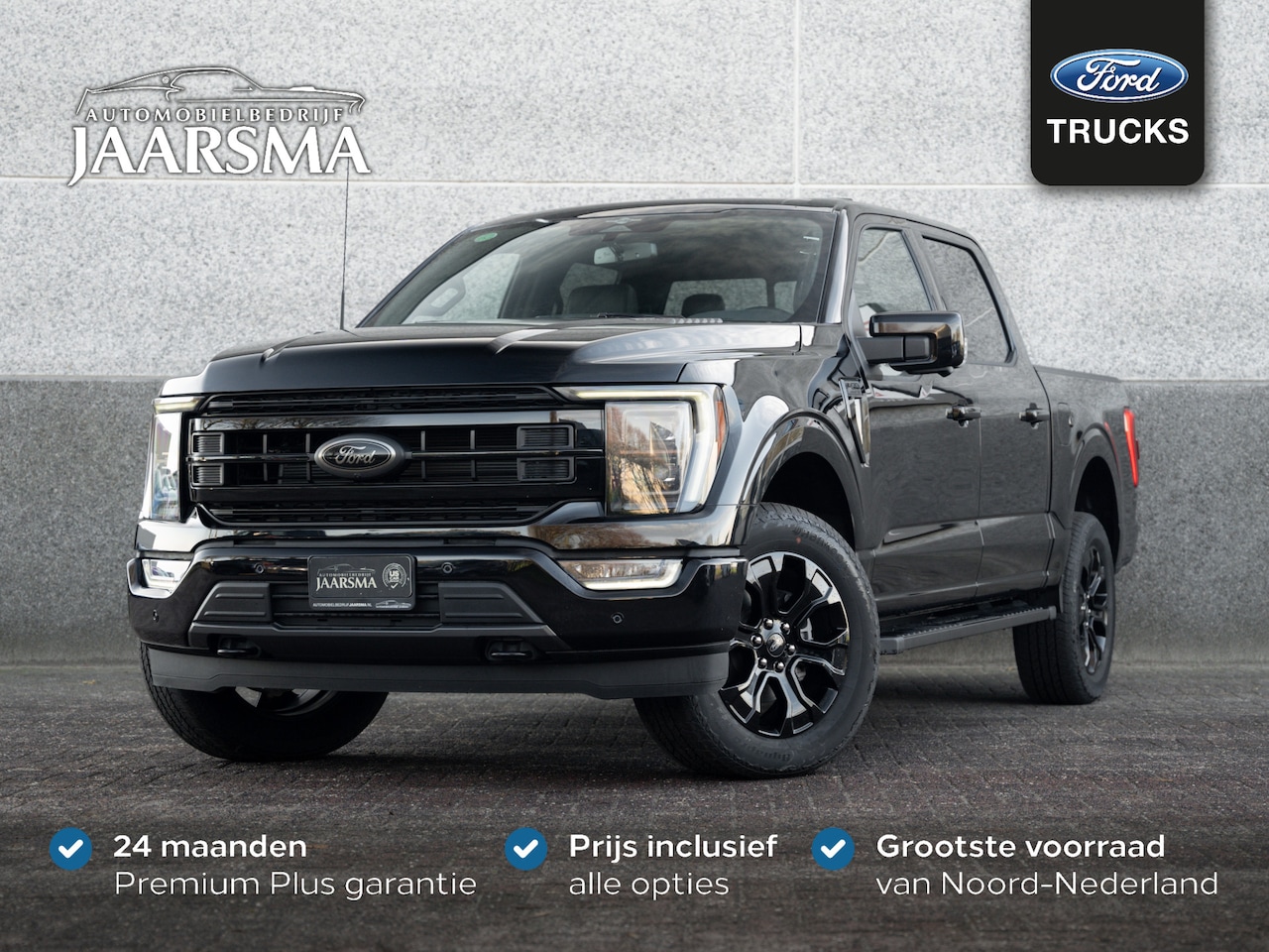 Ford F150 - F-150 LARIAT® 5.0L V8 Black Appearance Adaptive Cruise |360 camera |Panoramadak |B&O Unlea - AutoWereld.nl