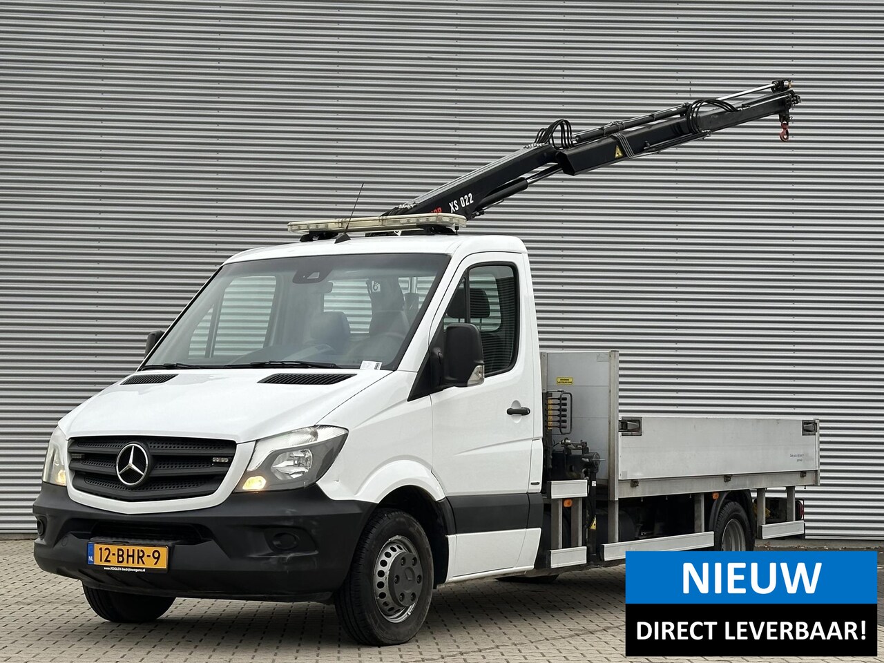 Mercedes-Benz Sprinter - 516 NGT Openlaadbak met kraan CNG Automaat - AutoWereld.nl