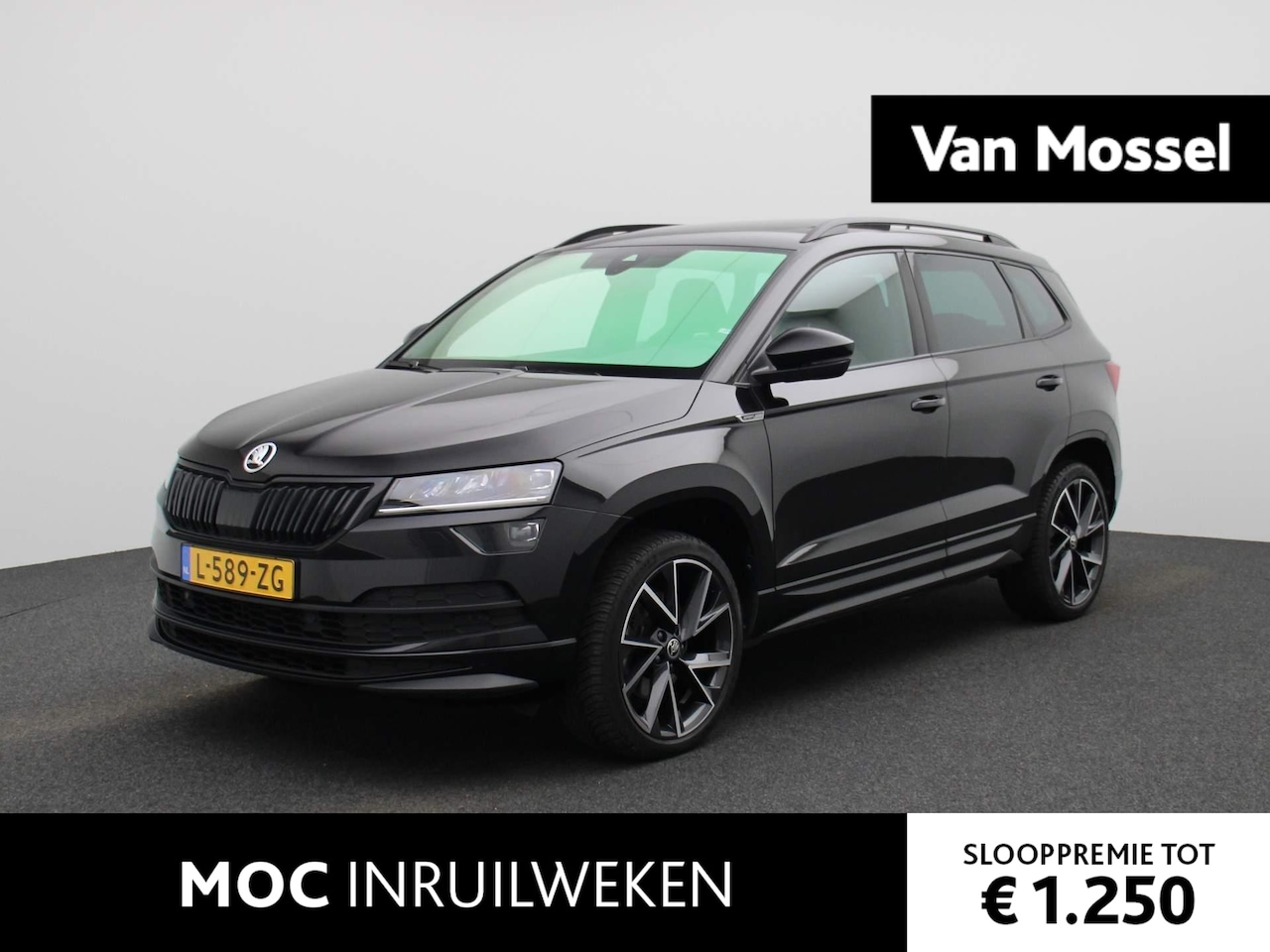 Skoda Karoq - 1.5 TSI ACT Sportline Business | TREKHAAK | NAVIGATIE | STOELVERWARMING | CANTON | LMV | S - AutoWereld.nl