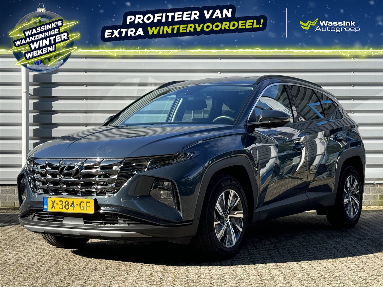 Hyundai Tucson - 1.6 T-GDi HEV 230pk AUTOMAAT Comfort Smart | Navi | Carplay | Stoel en Stuurwielverwarming - AutoWereld.nl