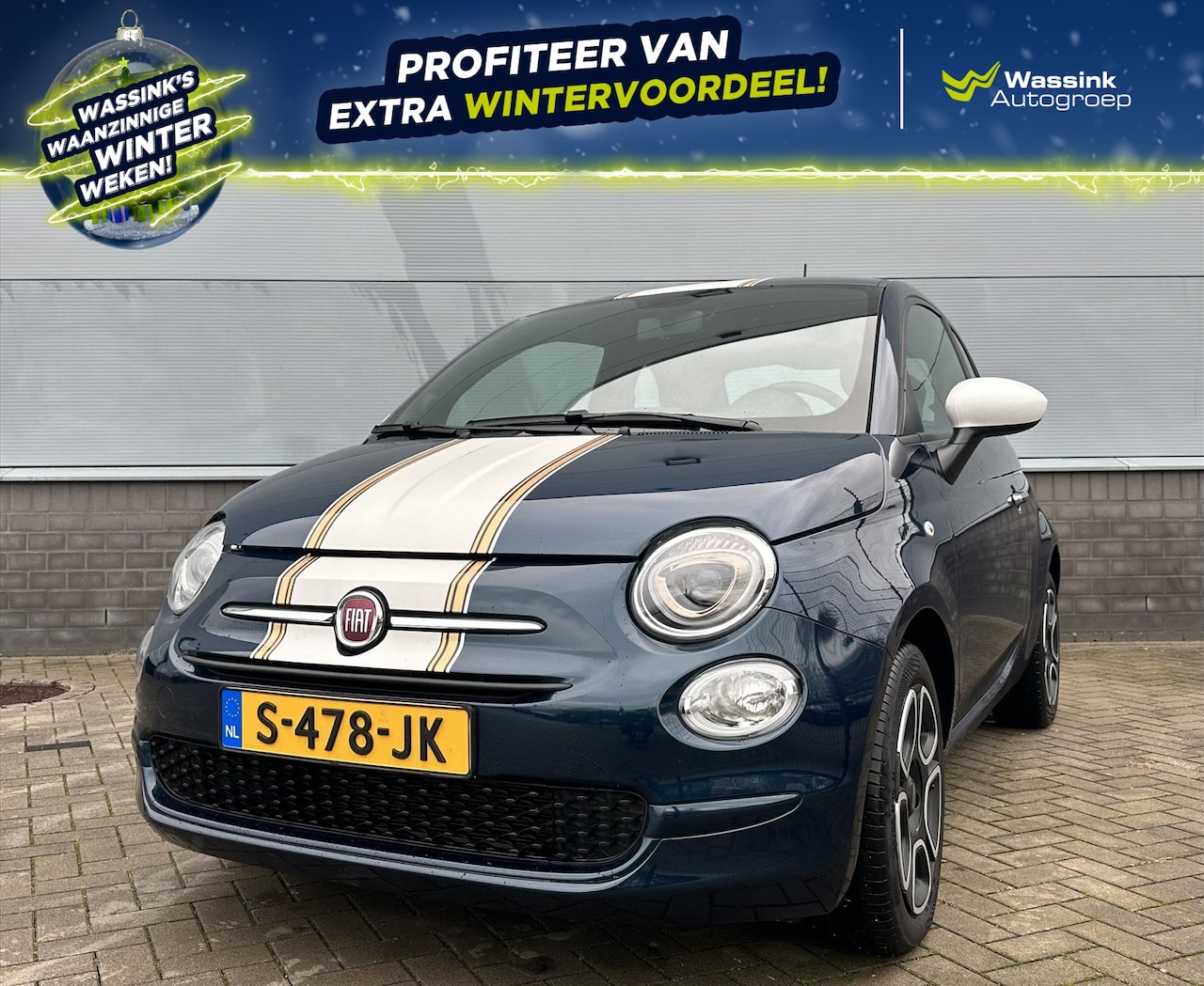 Fiat 500 - 1.0 70pk Hybrid eco Club | Spraakbediening | Airco | Apple Carplay - AutoWereld.nl