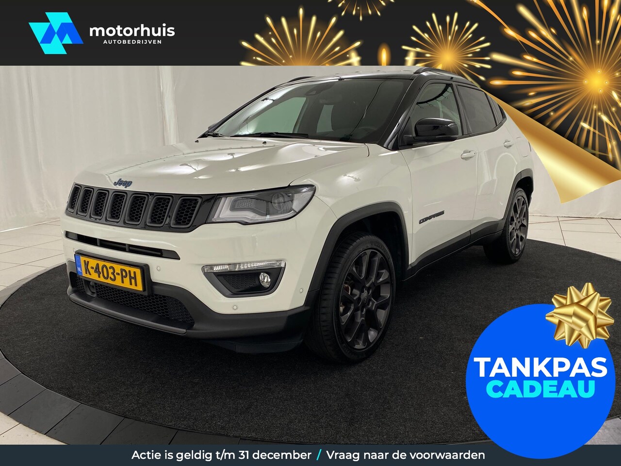 Jeep Compass - 1.3T 4XE 240PK EAWD AUTOMAAT S LEDER ALPINE AUDIO CAMERA NAVI NAP - AutoWereld.nl