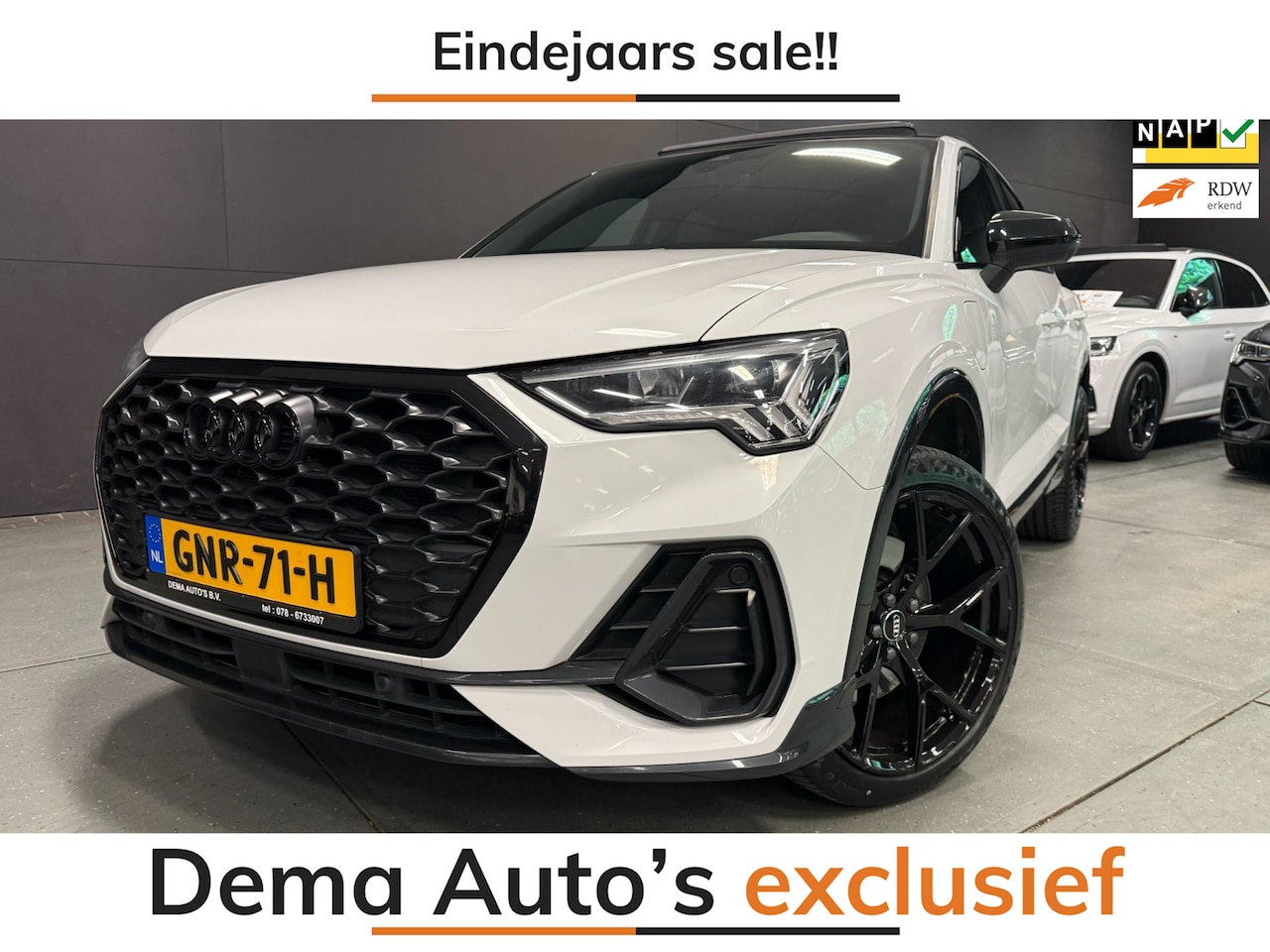 Audi Q3 Sportback - 45 TFSI e S-EDITION BLACK-LINE 20''RS PANO/V-COCKPIT/NAVI/DAB/ECC/PDC/// - AutoWereld.nl