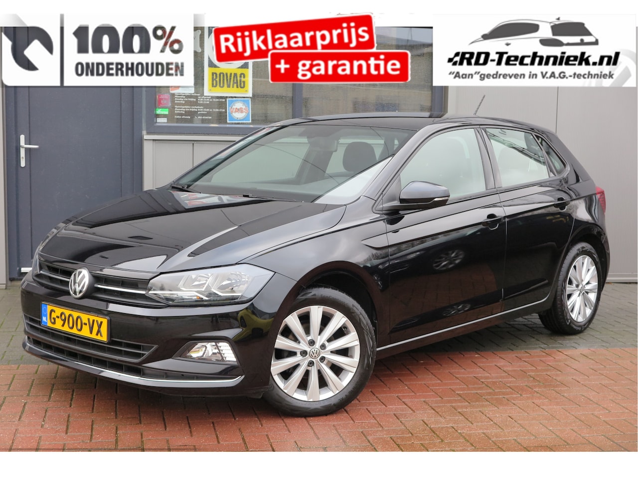 Volkswagen Polo - 1.0 TSI Highline 1.0 TSI 95pk Highline, Virtual cockpit, Adaptive Cruise , Navi via Carplay , LMV, Sportsto - AutoWereld.nl