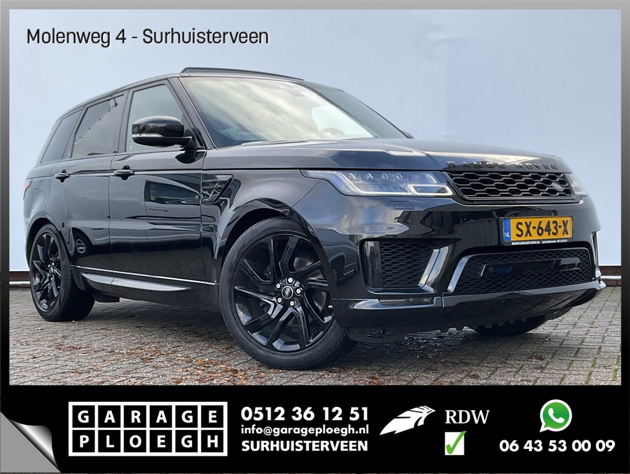 Land Rover Range Rover Sport - 3.0 TDV6 HSE Pano Luchtv Stoelventilatie Stuurverw Black Edition Dynamic Orig-NL facelift - AutoWereld.nl