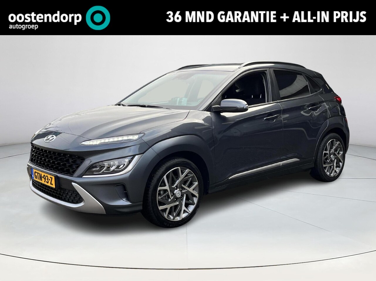 Hyundai Kona - 1.6 GDI HEV Fashion | Rijklaarprijs! | Navi + Achteruitrijcamera | Climate Control | Krell - AutoWereld.nl