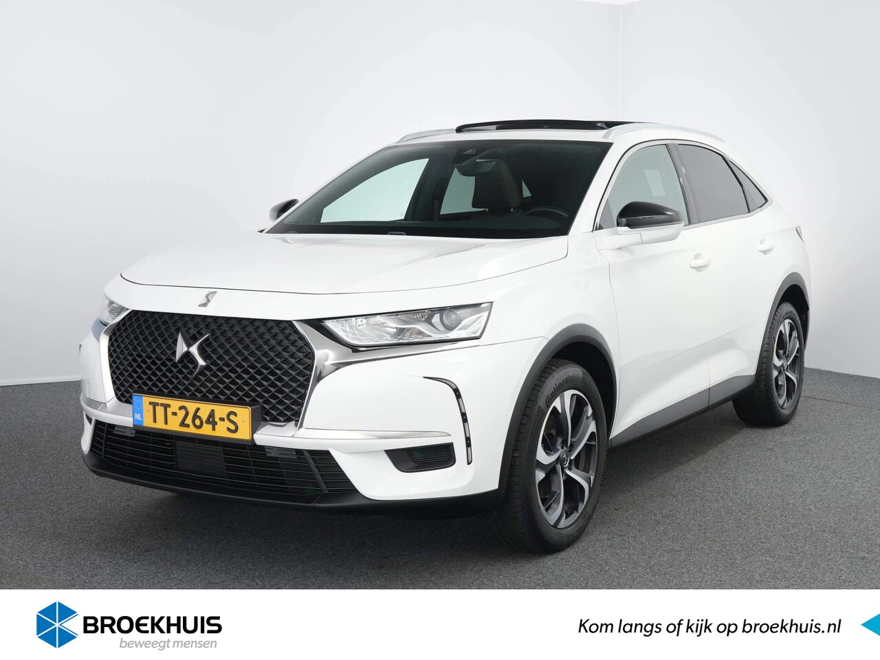 DS 7 Crossback - 1.6 PURETECH 180PK BUSINESS / NAVI / CLIMA / LED / PDC / 18" LMV / KEYLESS / PANO. DAK / B - AutoWereld.nl