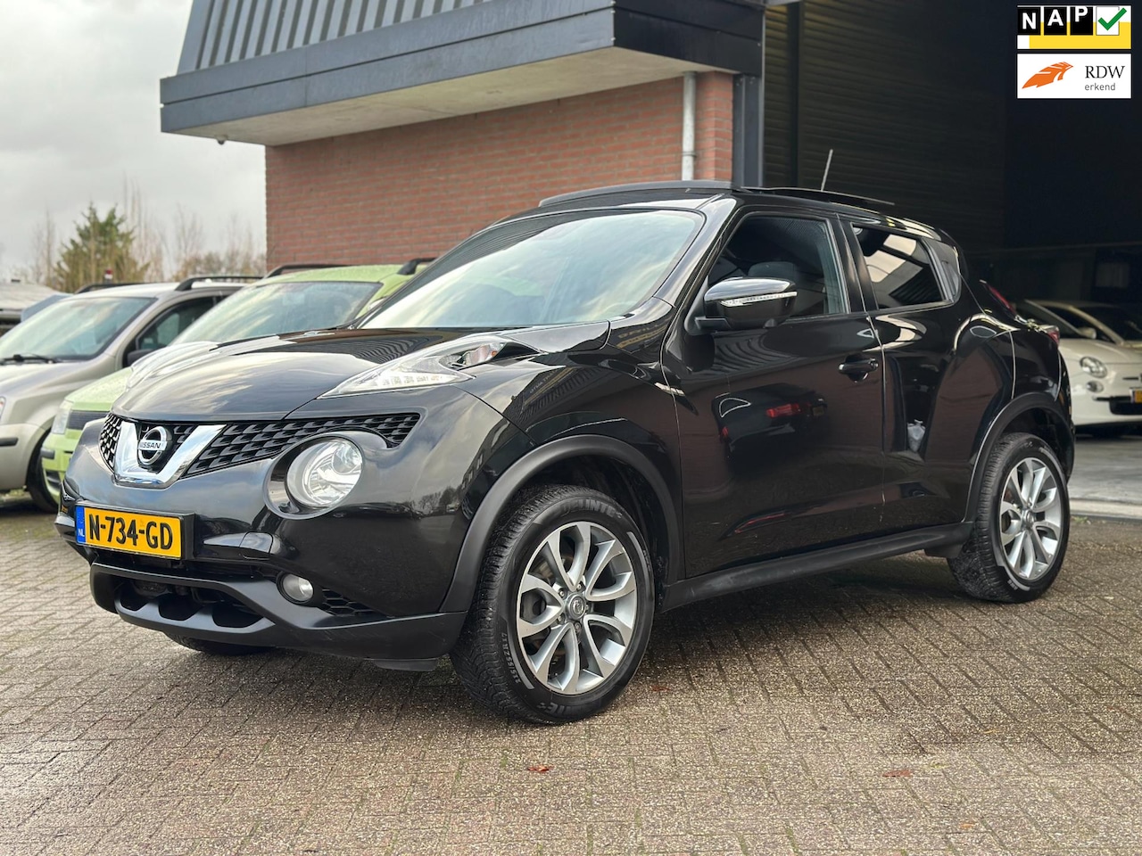 Nissan Juke - 1.6 Tekna AUTOMAAT, VOL OPTIE!! 360 CAM., PANO!! - AutoWereld.nl