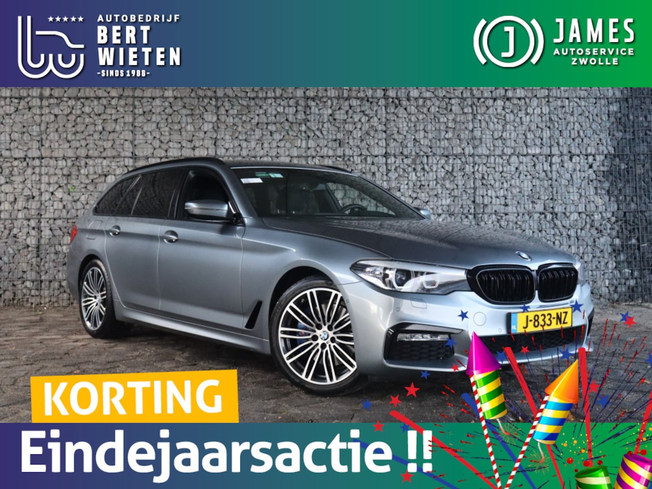 BMW 5-serie Touring - 530i M Sport | High Executive | Head Up | Sportstoelen - AutoWereld.nl