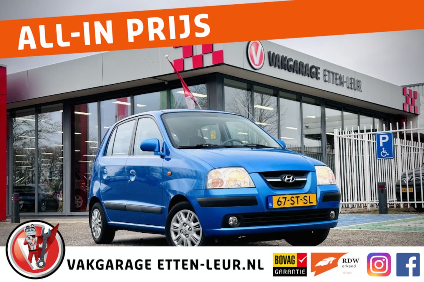 Hyundai Atos - 1.1i Dynamic Cool / AIRCO / ELEKTRISCH PAKKET - AutoWereld.nl