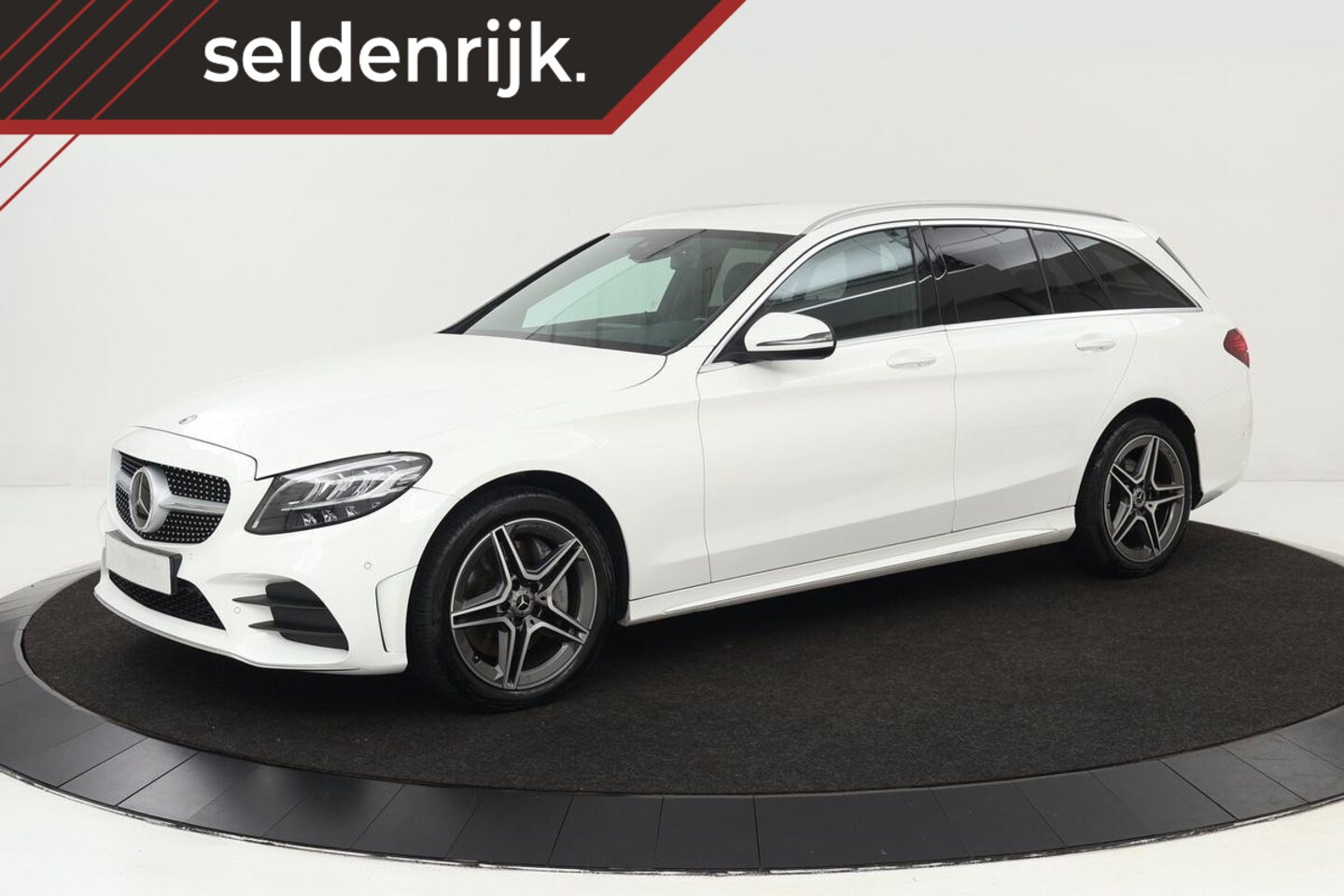 Mercedes-Benz C-klasse - 300de AMG | Head-Up | Adaptive cruise | Trekhaak | Burmester Sound | Carplay | Stoelverwar - AutoWereld.nl