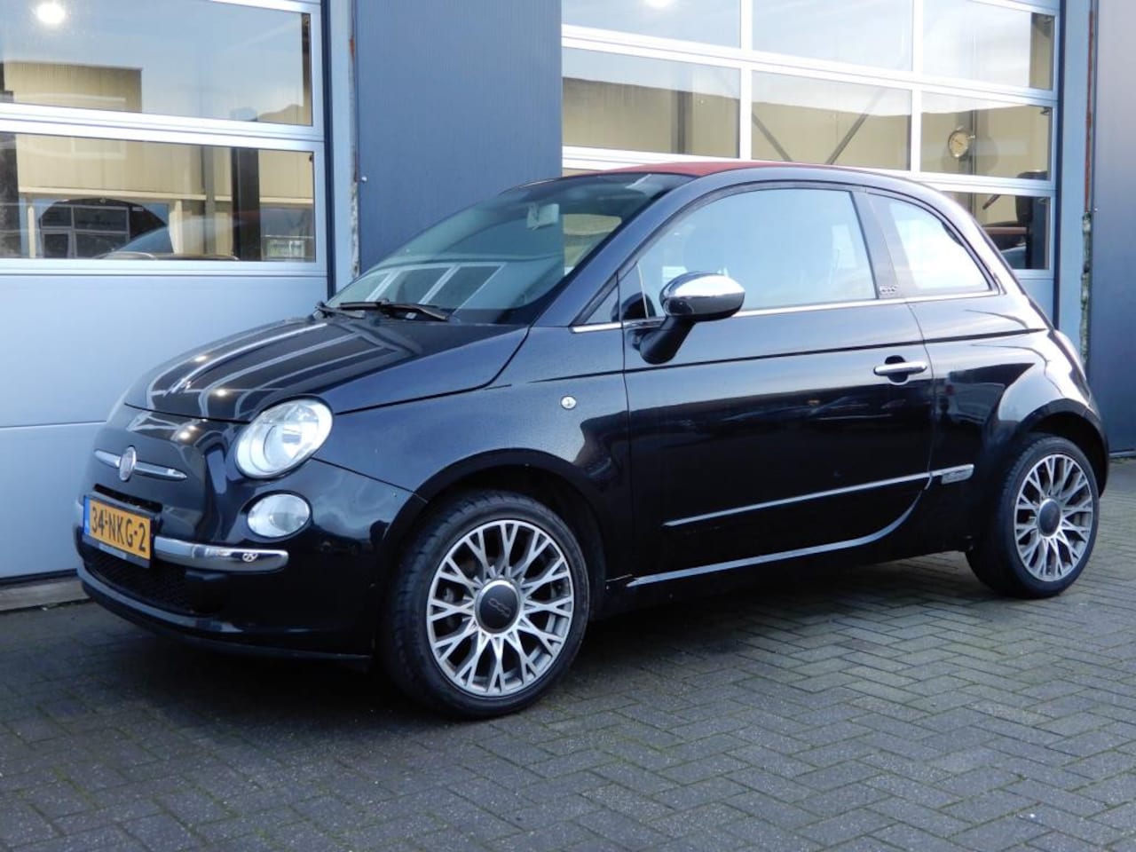 Fiat 500 C - 1.2 Lounge Cabrio Automaat/Airco/Blue&Me - AutoWereld.nl