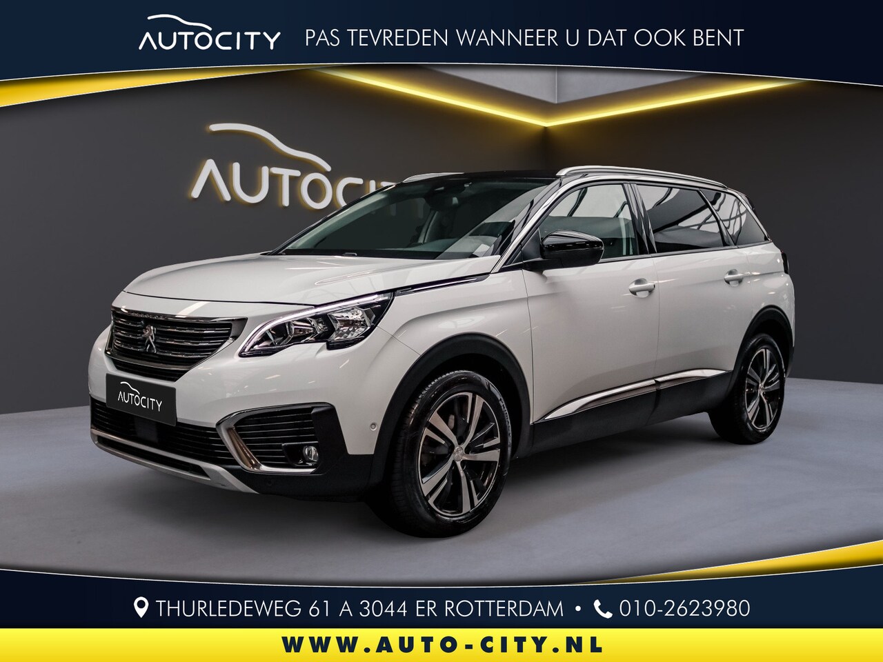 Peugeot 5008 - 1.2 PureTech Allure 7 Persoons l Adaptive Cruise l Camera l Blindspot - AutoWereld.nl