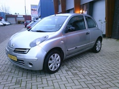 Nissan Micra - 1.2 ELLE Grijs 2008 Airco Stuurbekr Elek ramen