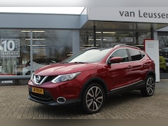 Nissan Qashqai - 1.2 Tekna TREKHAAK PANODAK NAVI KEYLESS 360 GRADEN CAMERA SENSOREN STOELVERW. LM-VELGEN