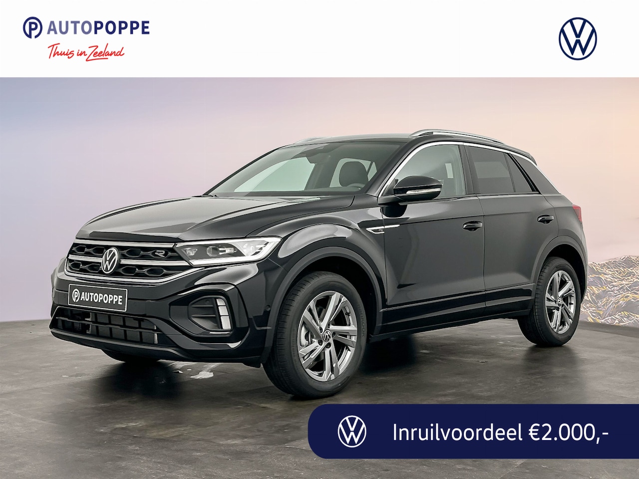 Volkswagen T-Roc - 1.5 TSI 150 7DSG R-Line Edition | 'App-Connect' draadloze smartphone integratie | Achterkl - AutoWereld.nl