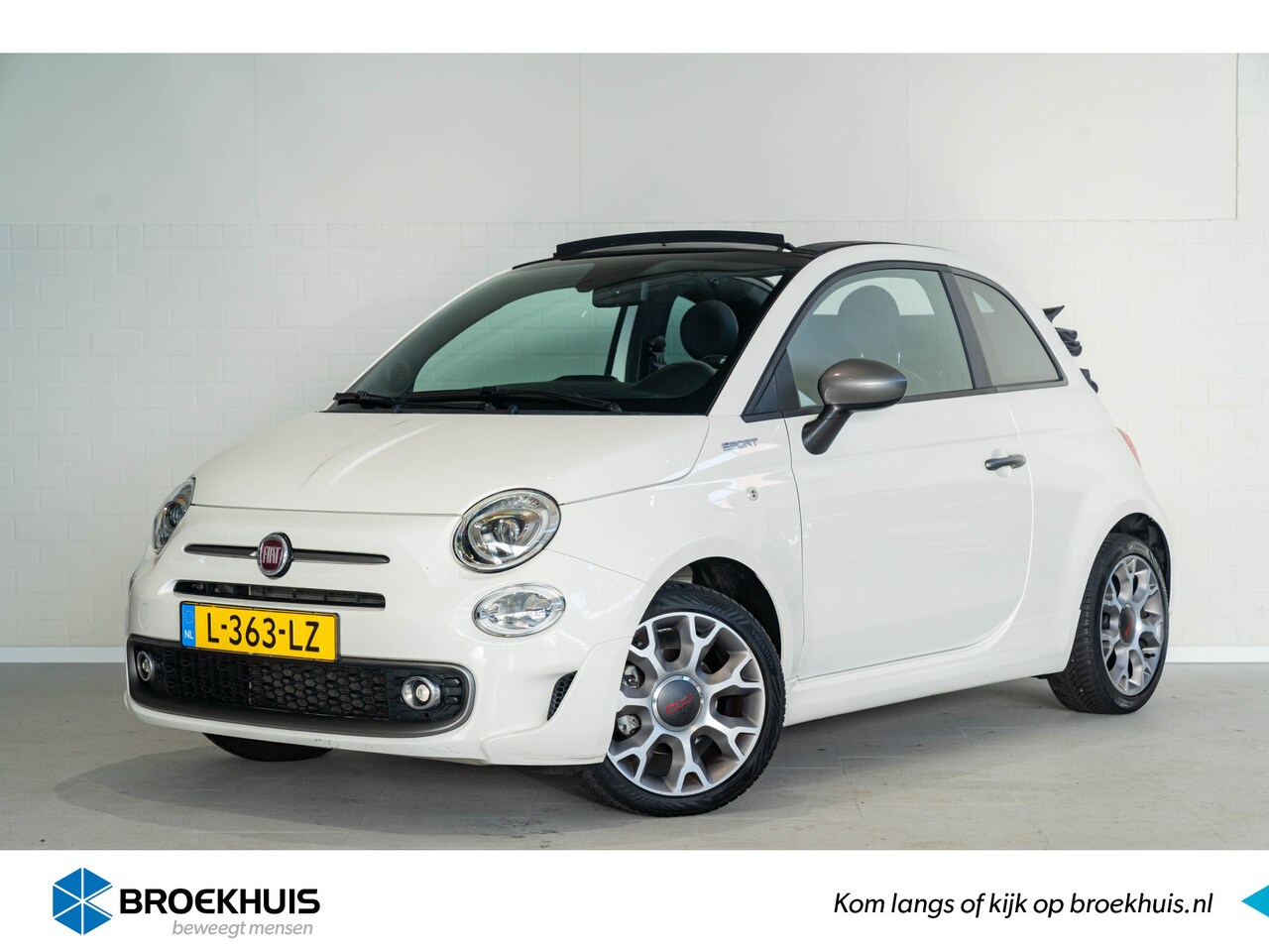 Fiat 500 C - 1.0 Hybrid Sport | Cabrio | Climate Control | Apple Carplay & Android Auto | Parkeersensor - AutoWereld.nl