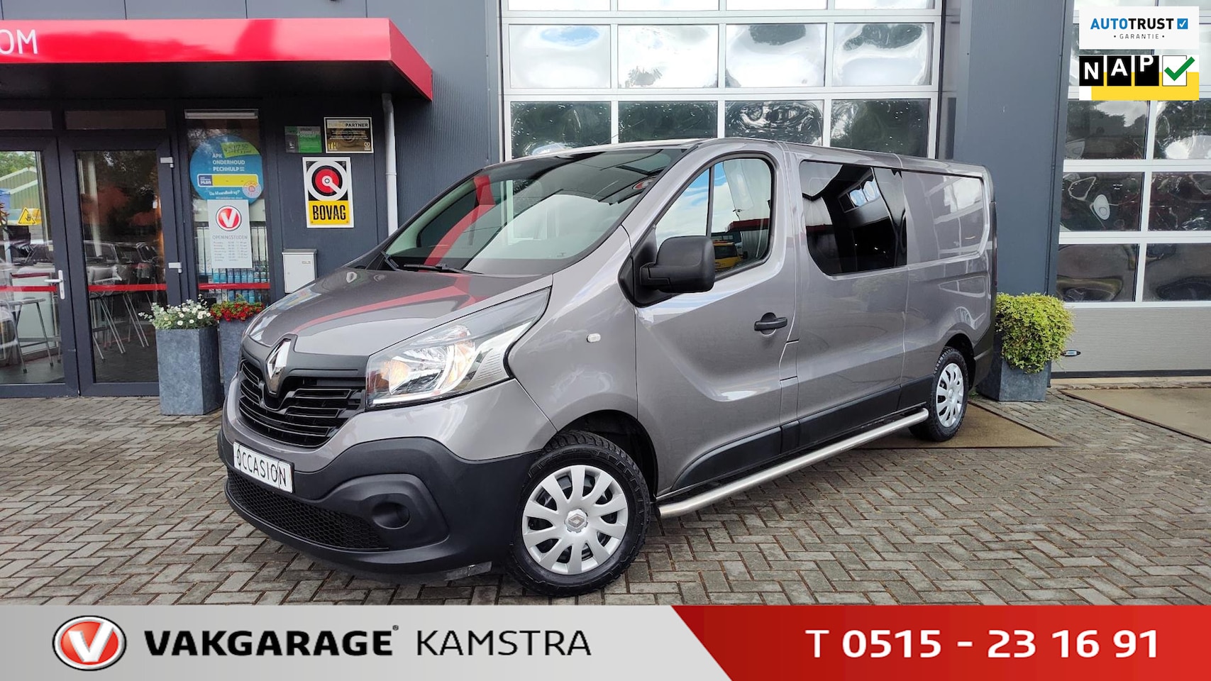 Renault Trafic - 1.6 dCi T29 L2H1 Comf DC NAP Airco/Cruise/PDC - AutoWereld.nl