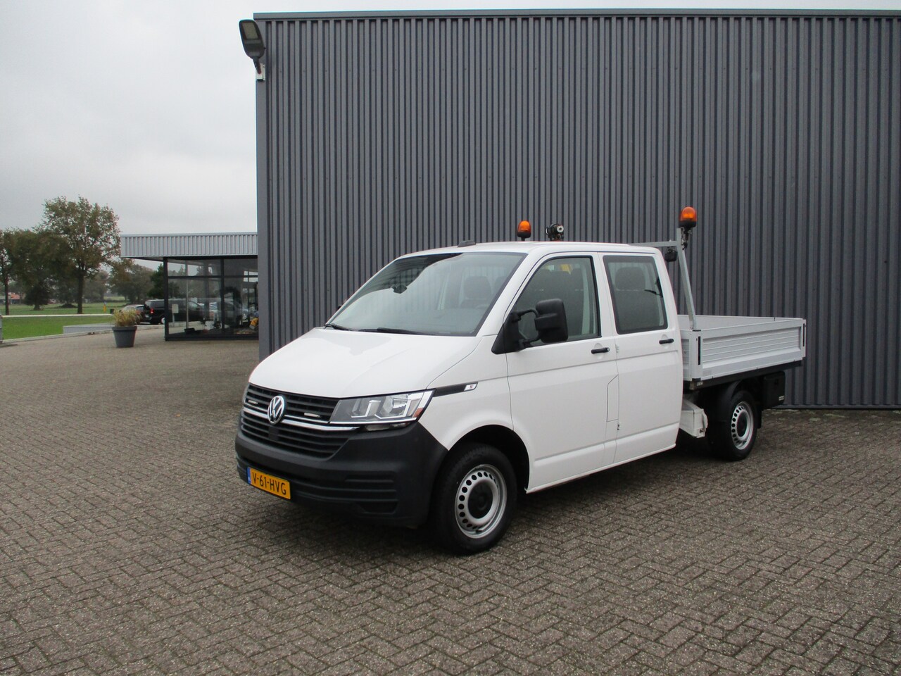 Volkswagen Transporter - 2.0 TDI 150 PK Dubbele Cabine Pick-Up Kraan Airco - AutoWereld.nl