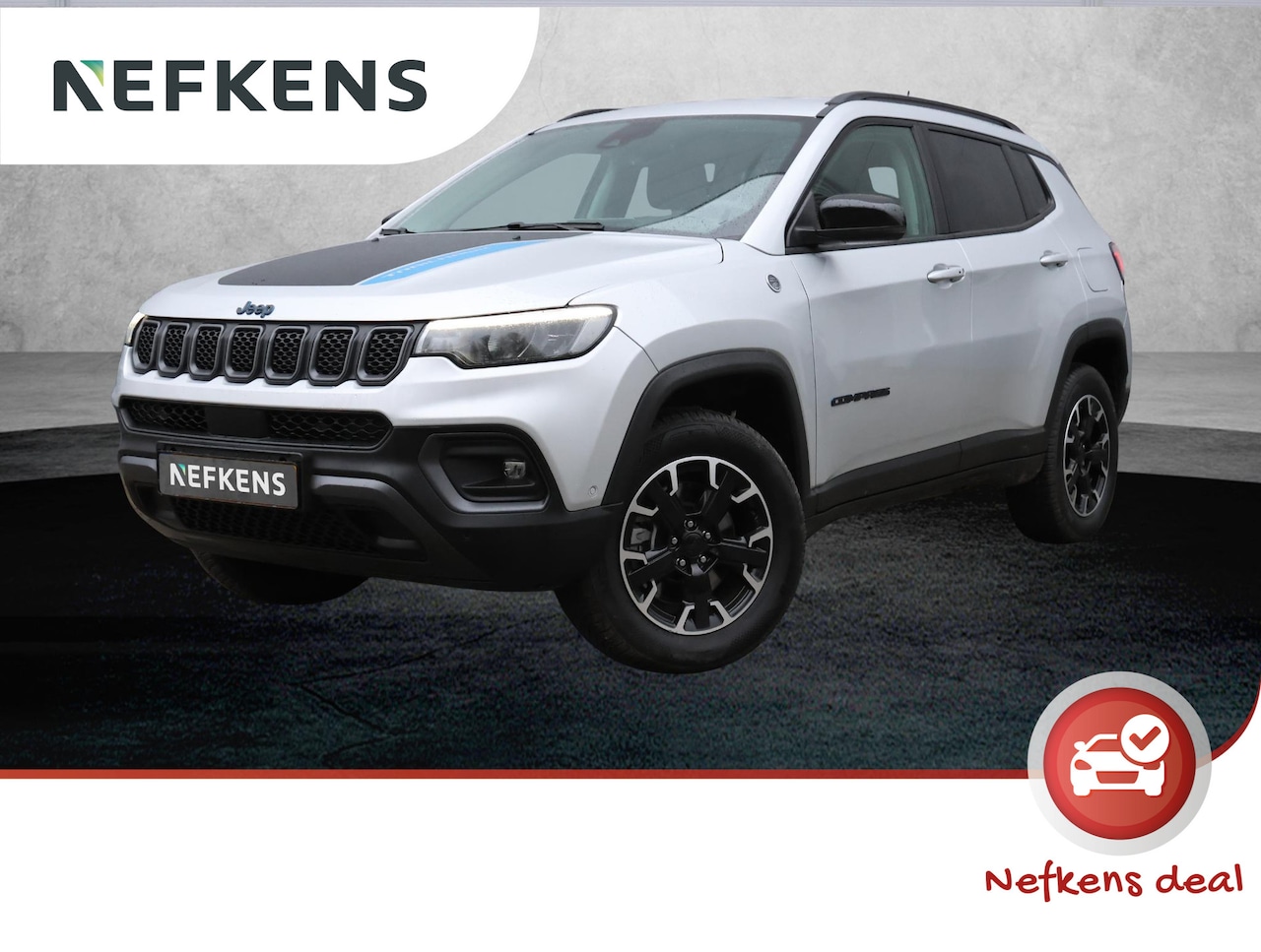 Jeep Compass - 4xe 240pk Plug-in Hybrid Electric Trailhawk (Keyless/17"LMV/LED/AppleCarPlay/Adapt.Cruise) - AutoWereld.nl