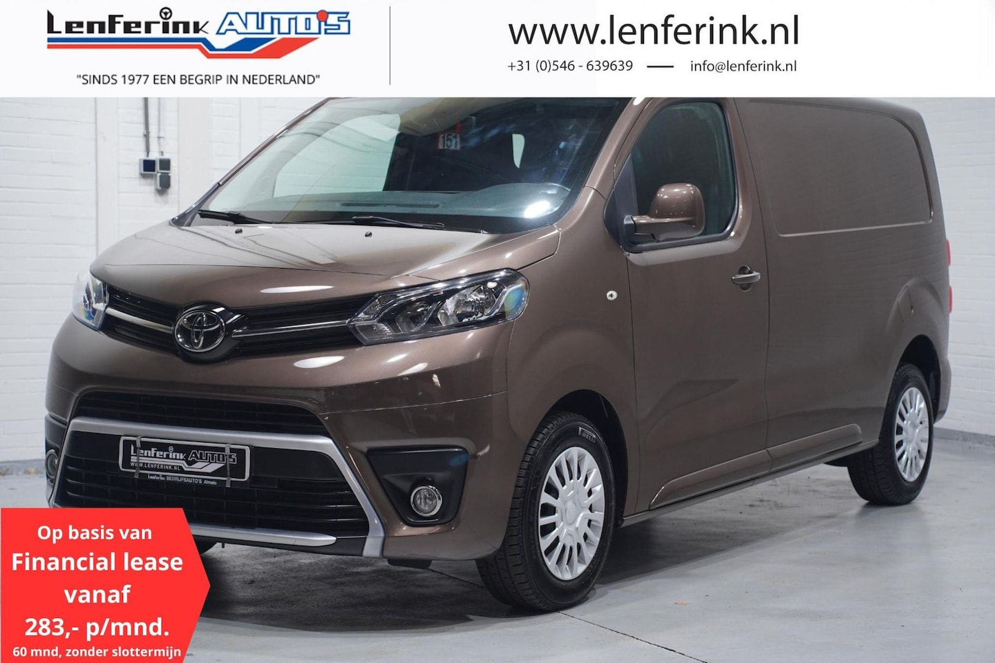 Toyota ProAce Worker - 2.0 D-4D 150 pk L2 Navi, Airco ECC, NAP, 2-Zits Cruise Control, Achterklep, NL Auto - AutoWereld.nl