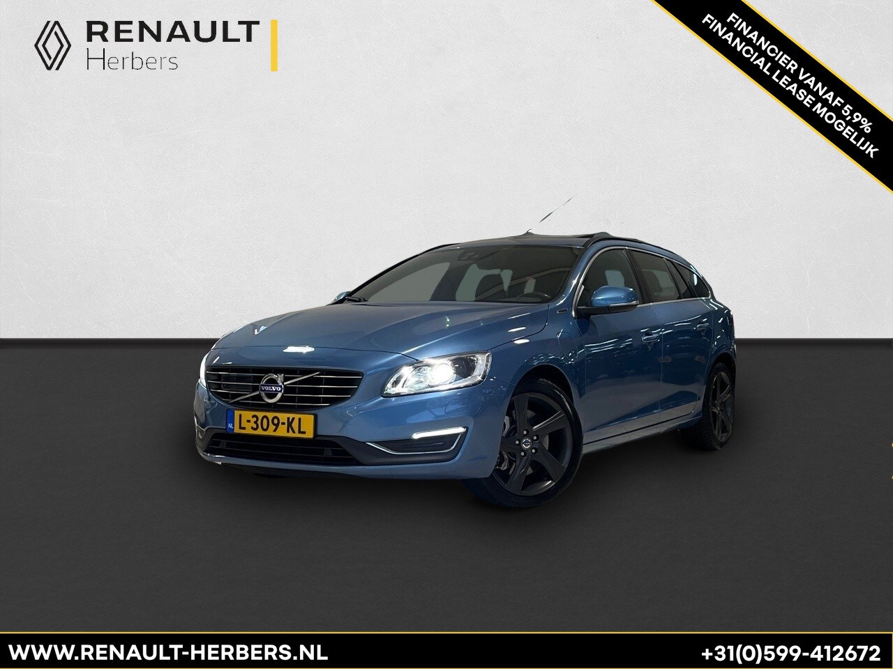 Volvo V60 - 2.4 D6 Twin Engine 221PK Summum AUTOMAAT CAMERA / OPEN DAK / 18 INCH / ALL SEASON / HYBRID - AutoWereld.nl