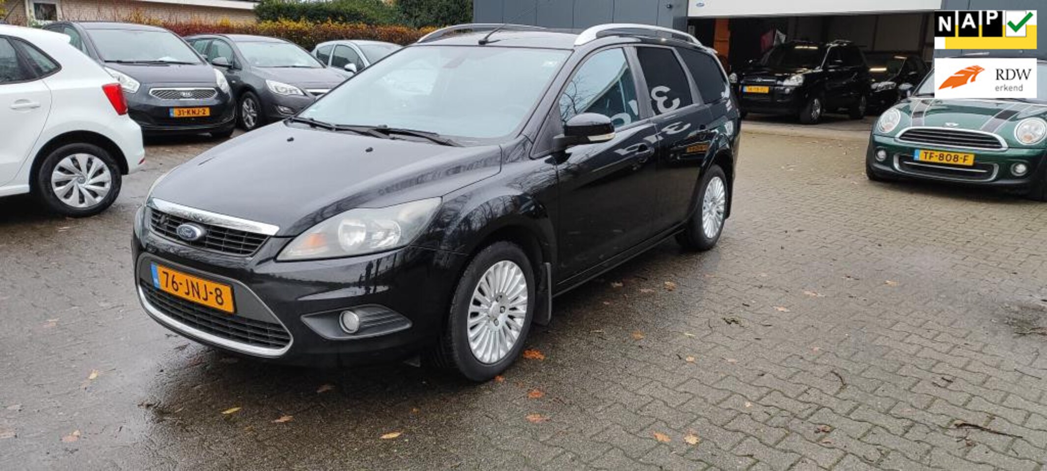 Ford Focus Wagon - 1.8 Titanium Flexi Fuel bj 2009 airco - AutoWereld.nl