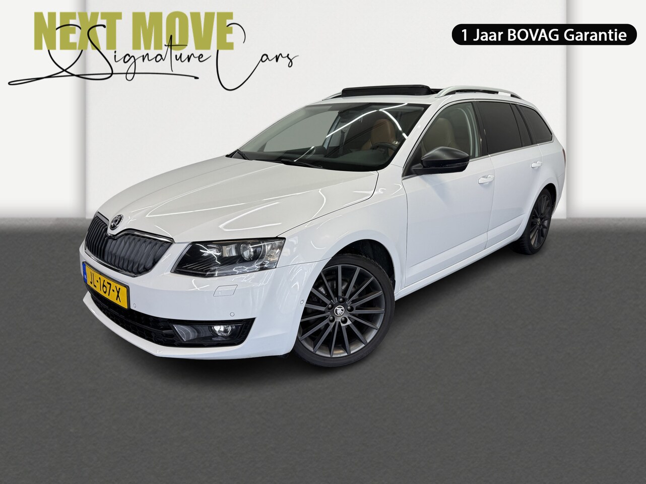 Skoda Octavia Combi - 1.4 TSI Greentech Style Businessline✅Panoramadak✅Sportstoelen✅Stoelverwarming✅Leder Bekled - AutoWereld.nl