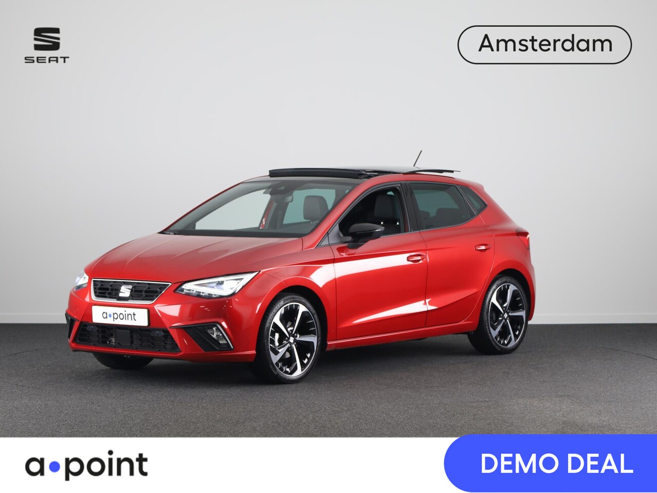 Seat Ibiza - 1.0 EcoTSI FR Plus Connect Panormadak | Stoelverwarming | Full-link | Parkeersensoren | Le - AutoWereld.nl