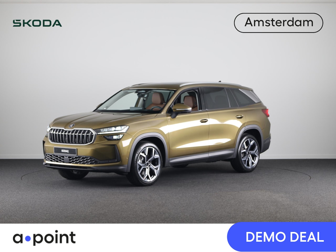 Skoda Kodiaq - Business Edition (2) 1.5 TSI m-HEV 110 kW / 150 p | Cognac Leder | Panoramadak | 360° Came - AutoWereld.nl