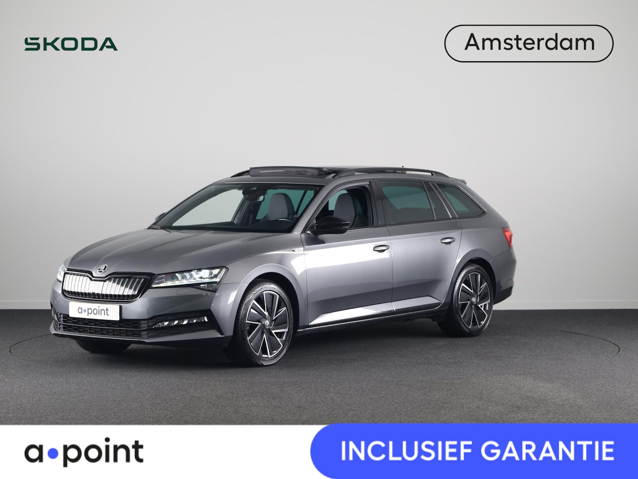 Skoda Superb Combi - 1.4 TSI iV Sportline Business 218 pk Plug in Hybrid | Panoramadak | Verlengde garantie | N - AutoWereld.nl