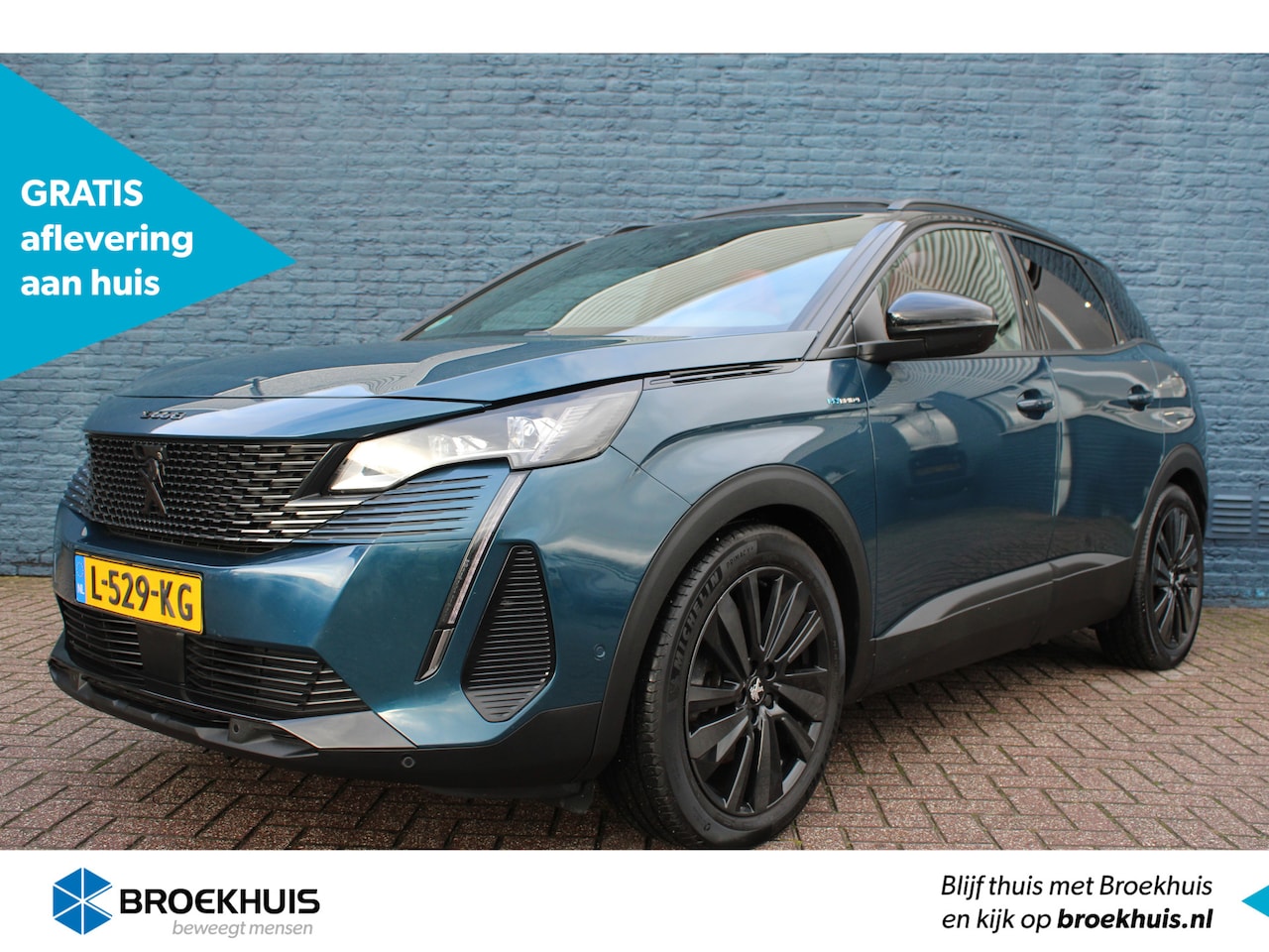 Peugeot 3008 - SUV 1.6 HYbrid4 300pk Blue Lease GT | Navigatie | Panorama/schuifdak | Night vision | Blac - AutoWereld.nl