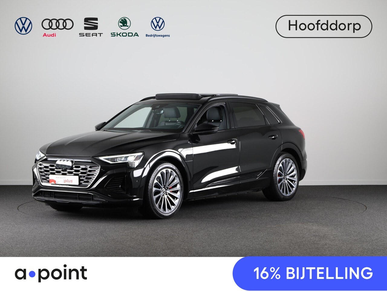 Audi Q8 e-tron - 50 quattro S Edition 95 kWh 340pk | Panoramadak | 21 inch Lichtmetalen velgen | Parkeercam - AutoWereld.nl