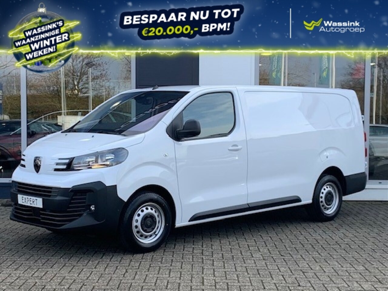 Peugeot Expert - GB Lang 2.0HDi 145pk Automaat 3-zits | Navigatie | Climate control | Trekhaak 2500kg | Cru - AutoWereld.nl