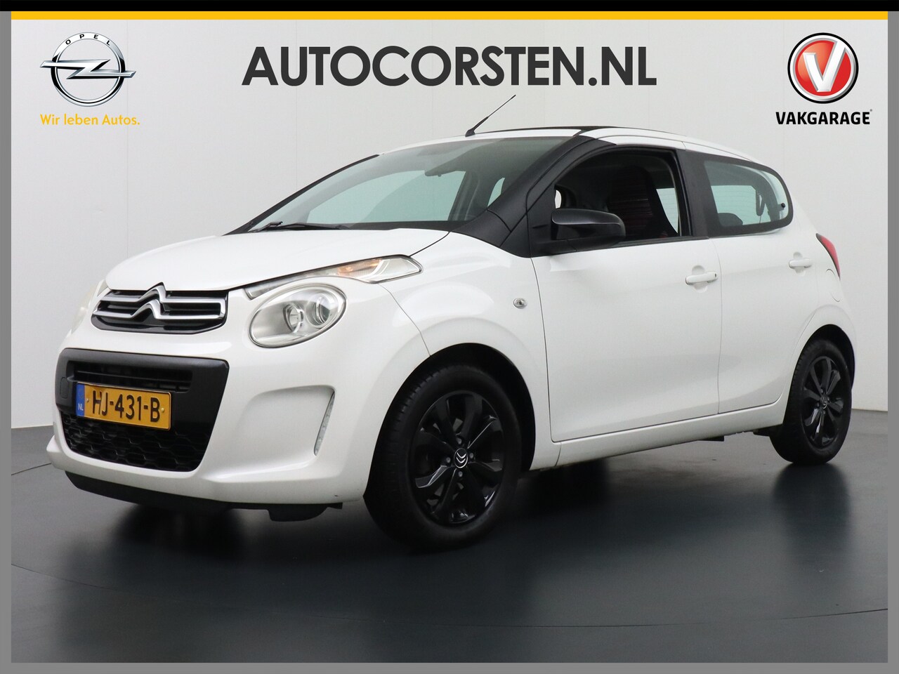 Citroën C1 - 1.0 e-VTi 70PK Feel Panormisch Dak Cruise Control Carkitt Bluetooth Lmv 15" Led Electrisch - AutoWereld.nl