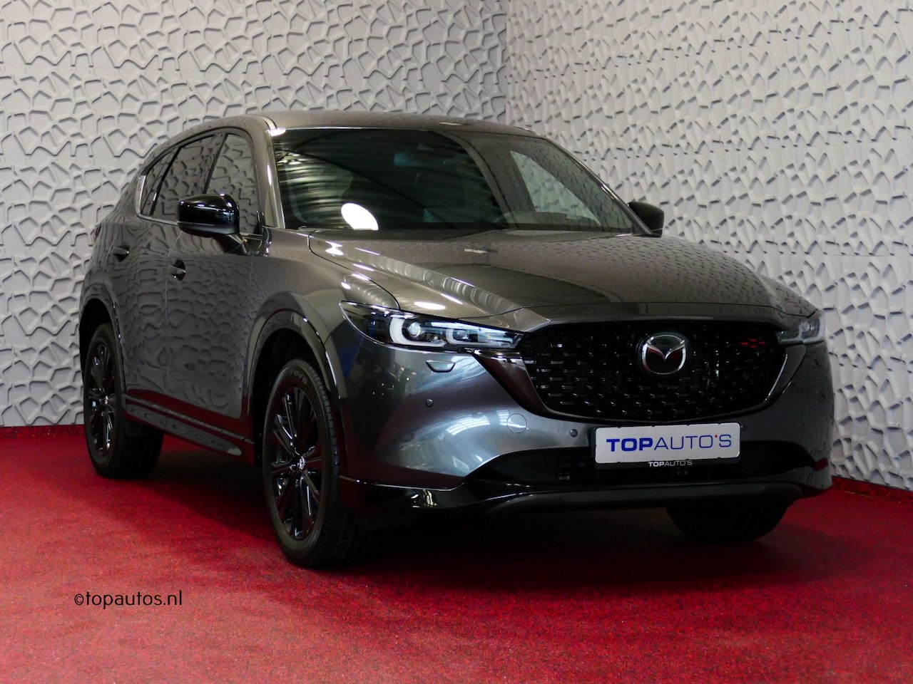 Mazda CX-5 - E-SKYACTIV MHEV 2.0 165 PK HOMURA LEER BOSE ELEK.KLEP HEADUP 360.CAMERA 19''LMV FULL LED C - AutoWereld.nl