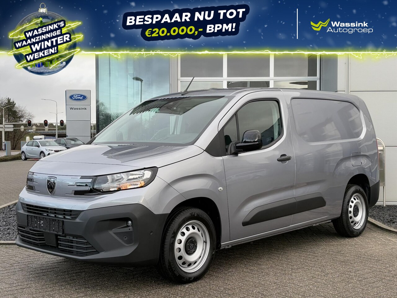 Peugeot Partner - 1.5 BlueHDi 100pk L2 | DIRECT BESCHIKBAAR! | Trekhaak | Pakket Comfort Connect | - AutoWereld.nl