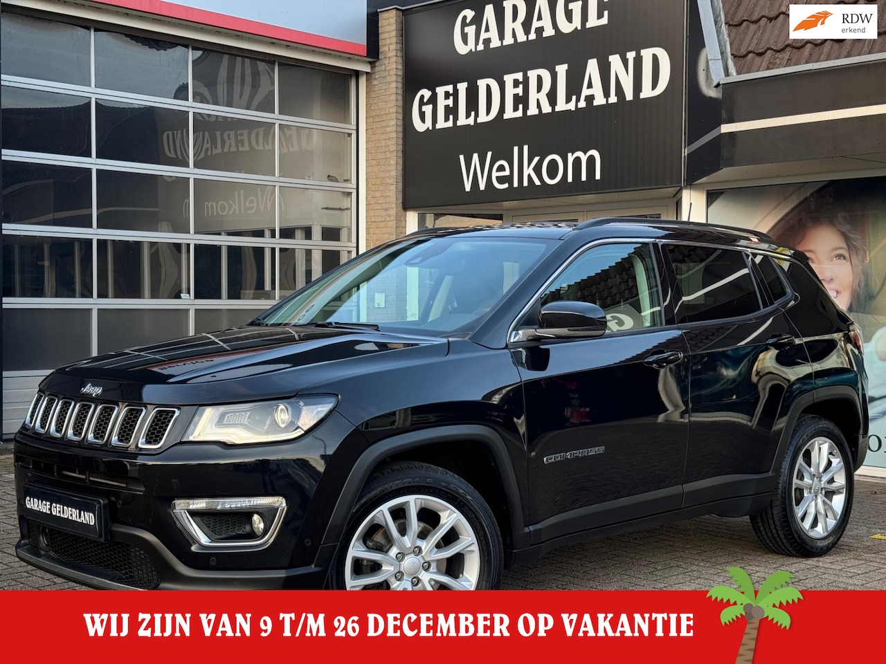 Jeep Compass - 1.3T Limited | Xenon | Full-Led | Navi | Camera | Leder | Cruise | Climate | Full-option! - AutoWereld.nl