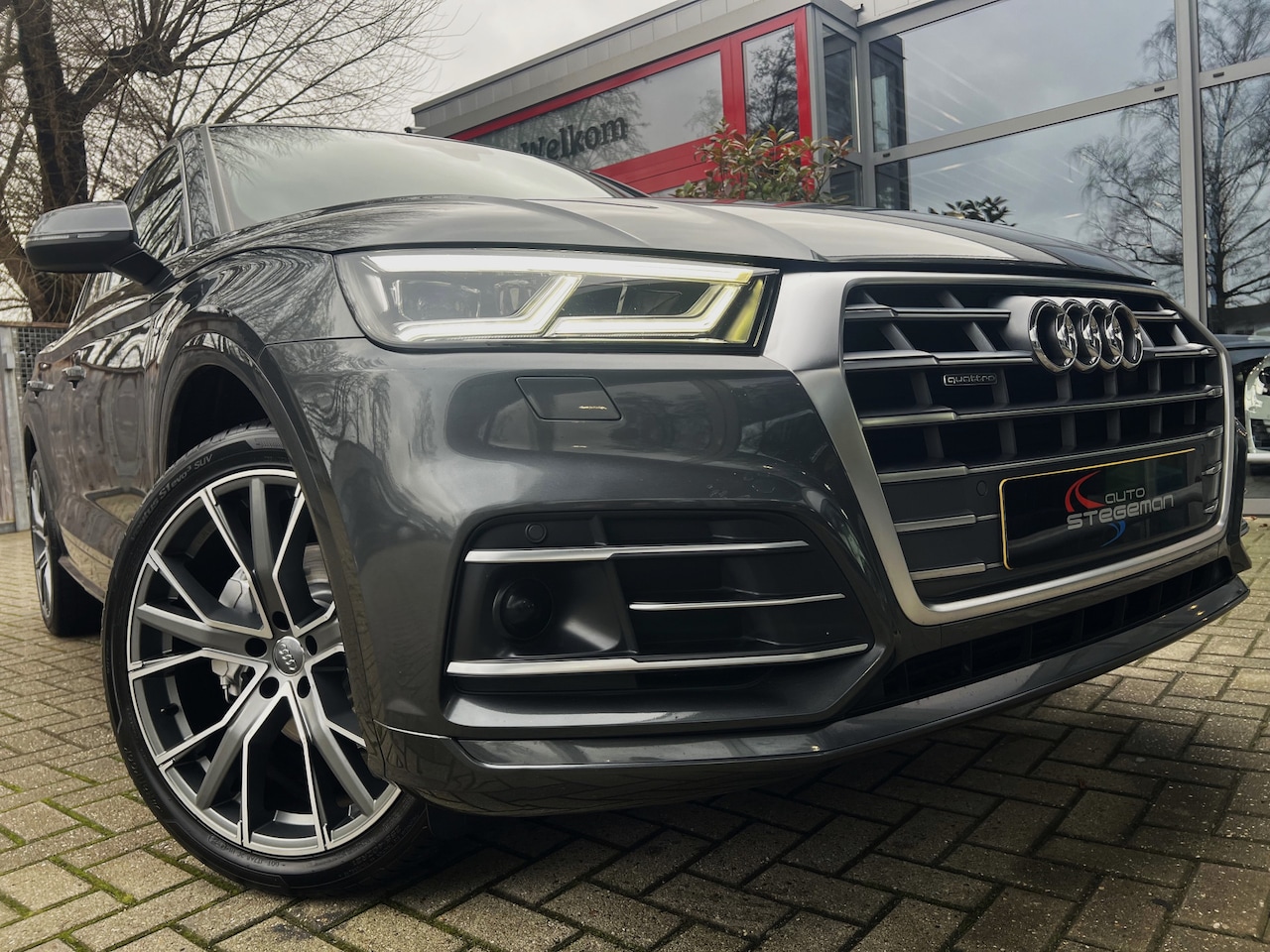 Audi Q5 - 2.0 TFSI 252PK QAUTTRO AUT. *!* S-LINE *!* VIRTUAL/ 21 INCH/ LED/ TREKHAAK *!* - AutoWereld.nl