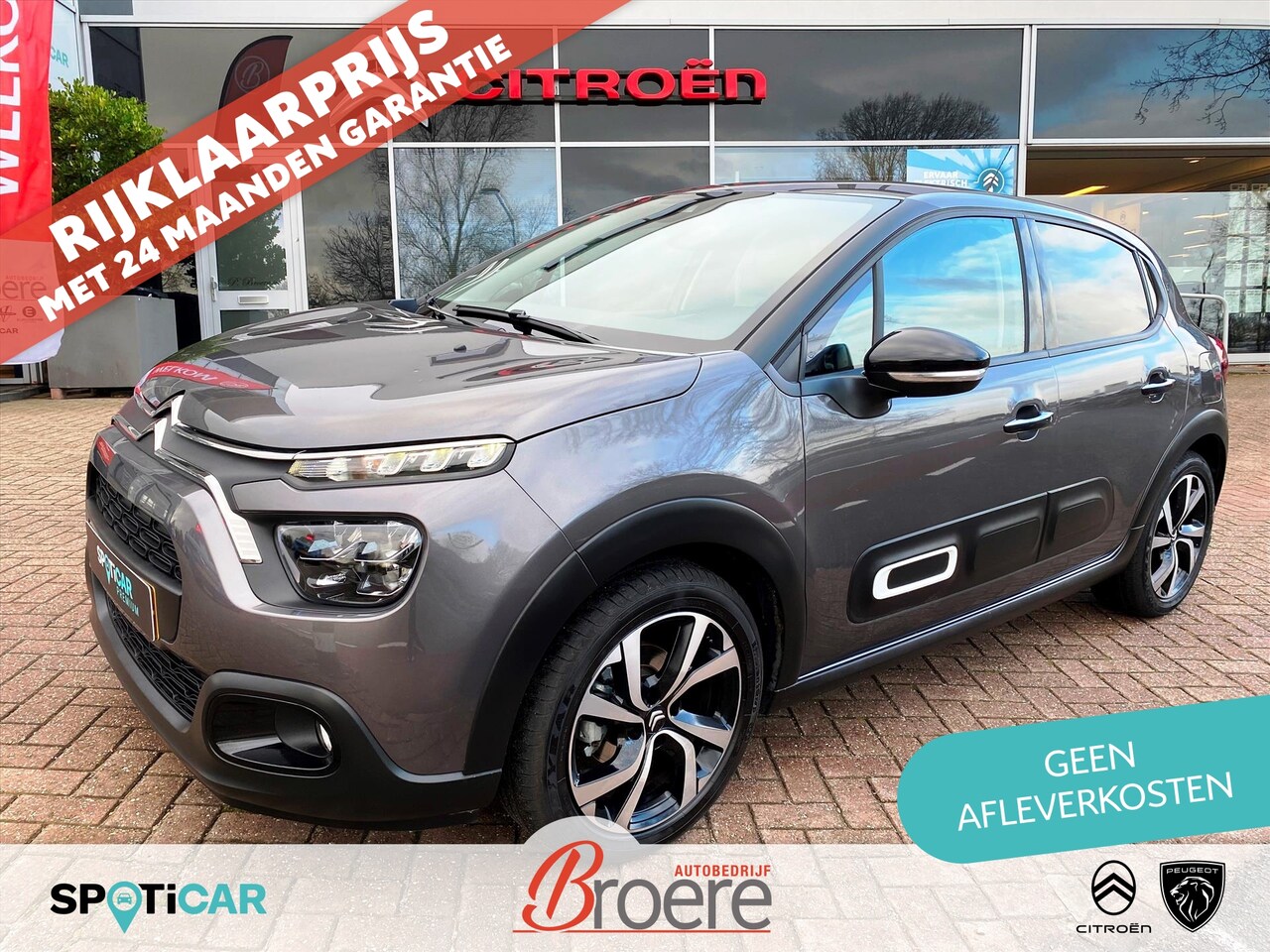 Citroën C3 - 1.2 83pk Max | pack techno nav, comfort seats interieur Wood, 17 inch velgen, camera, park - AutoWereld.nl