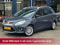 Ford Grand C-Max - 1.6 Titanium 125PK 7 persoons Navi l Cruise l PDC l Key less Dealer OH l D-riem nieuw l NL