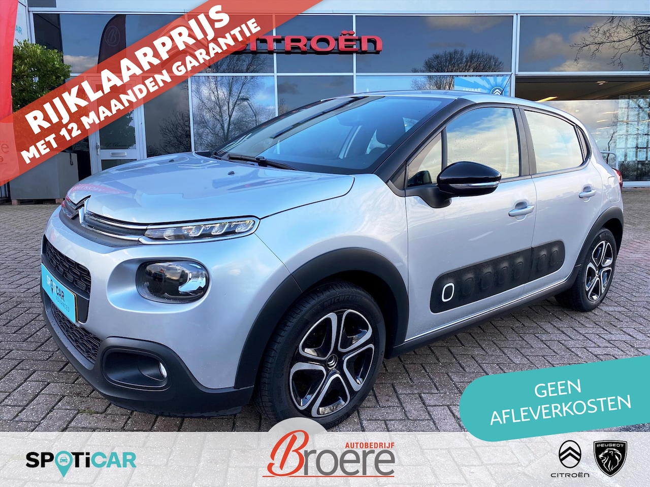 Citroën C3 - 1.2 110pk Automaat Feel |nieuwe distributie, navigatie, parkeersensoren, dab, regen- licht - AutoWereld.nl