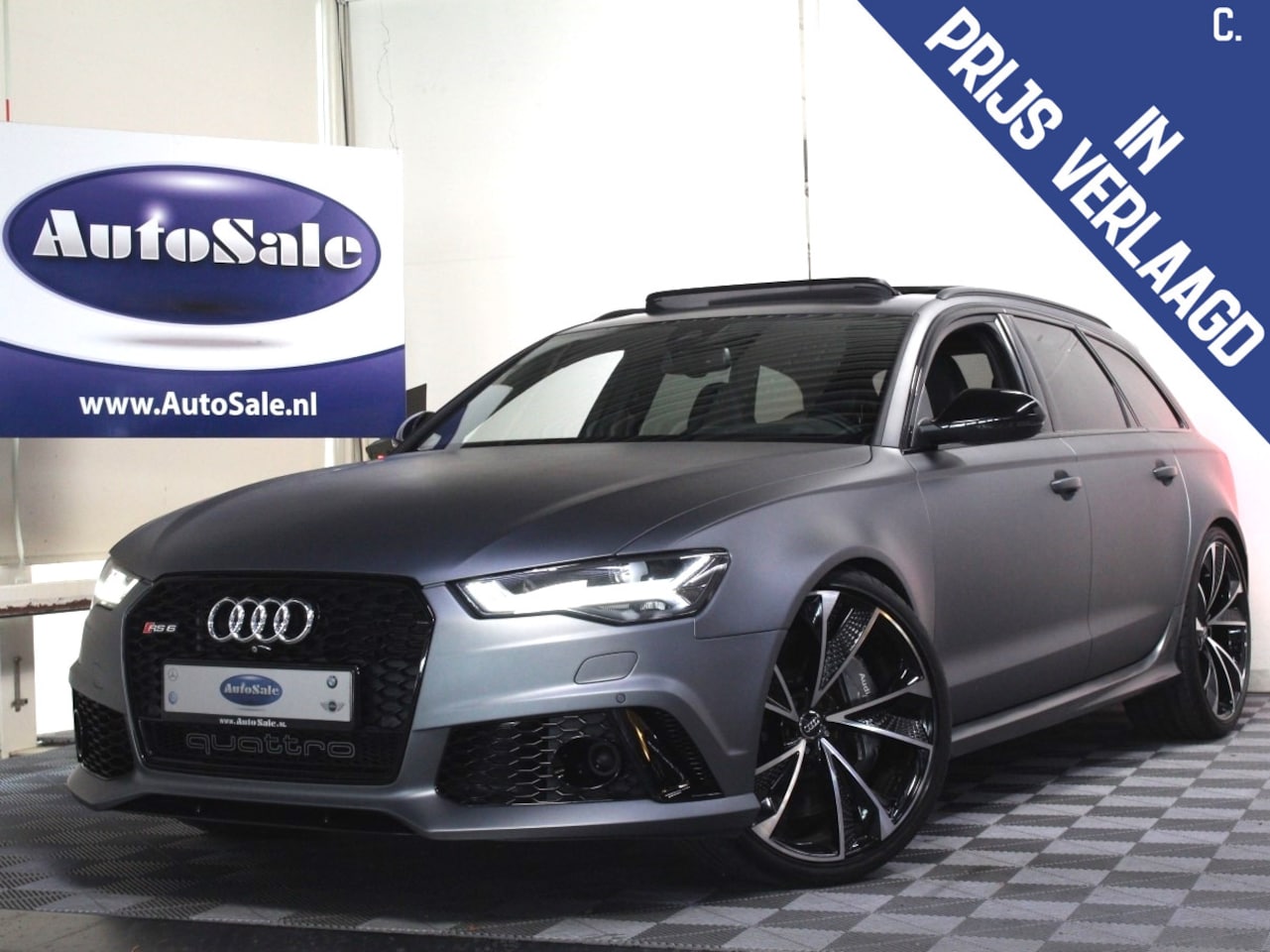 Audi RS6 - Avant 4.0 TFSI Quattro Performance PANO KERAMIC MATRIX HUD ACC '18 - AutoWereld.nl