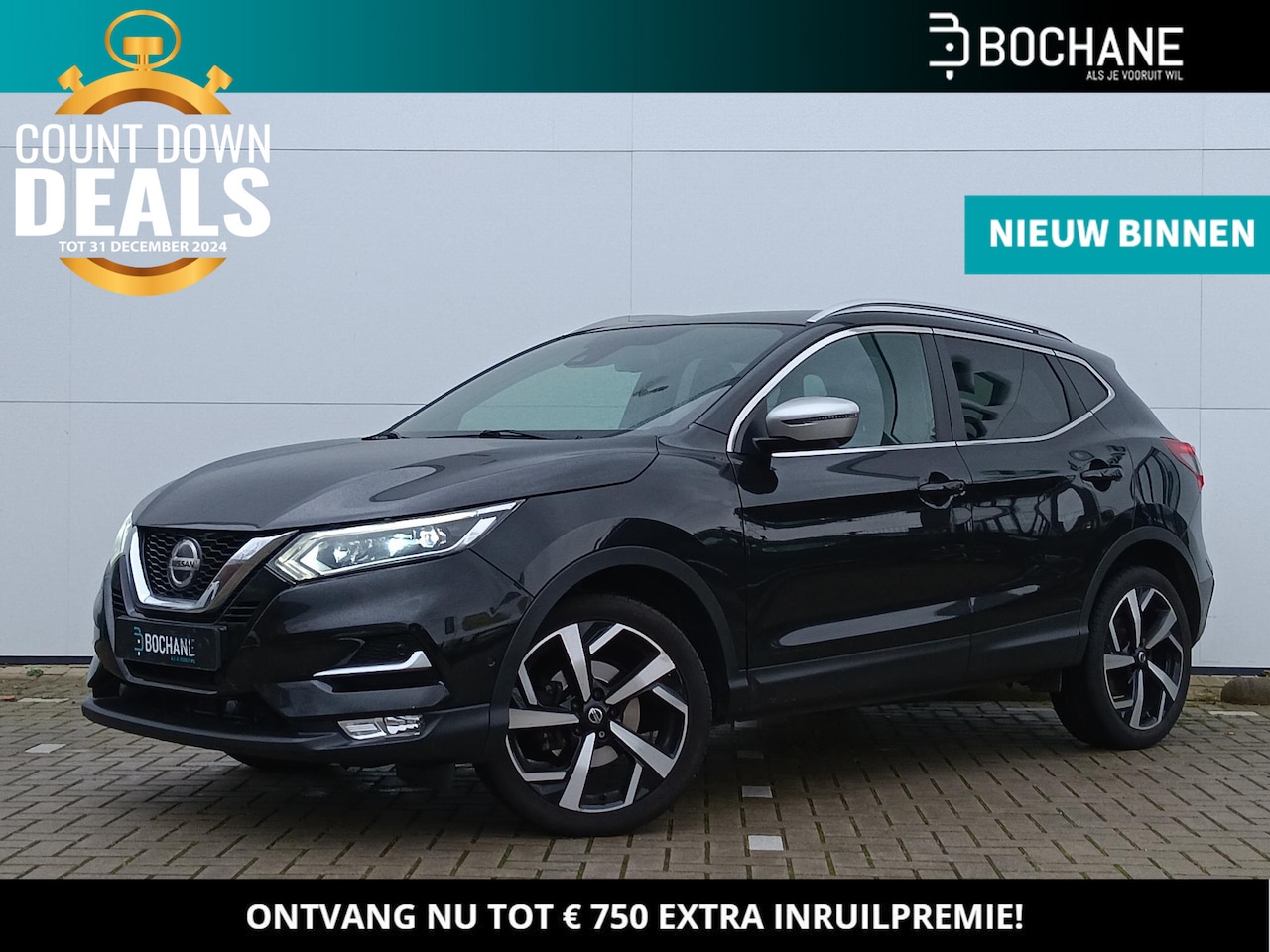 Nissan Qashqai - 1.2 DIG-T 115 X-Tronic Tekna + | Trekhaak - AutoWereld.nl