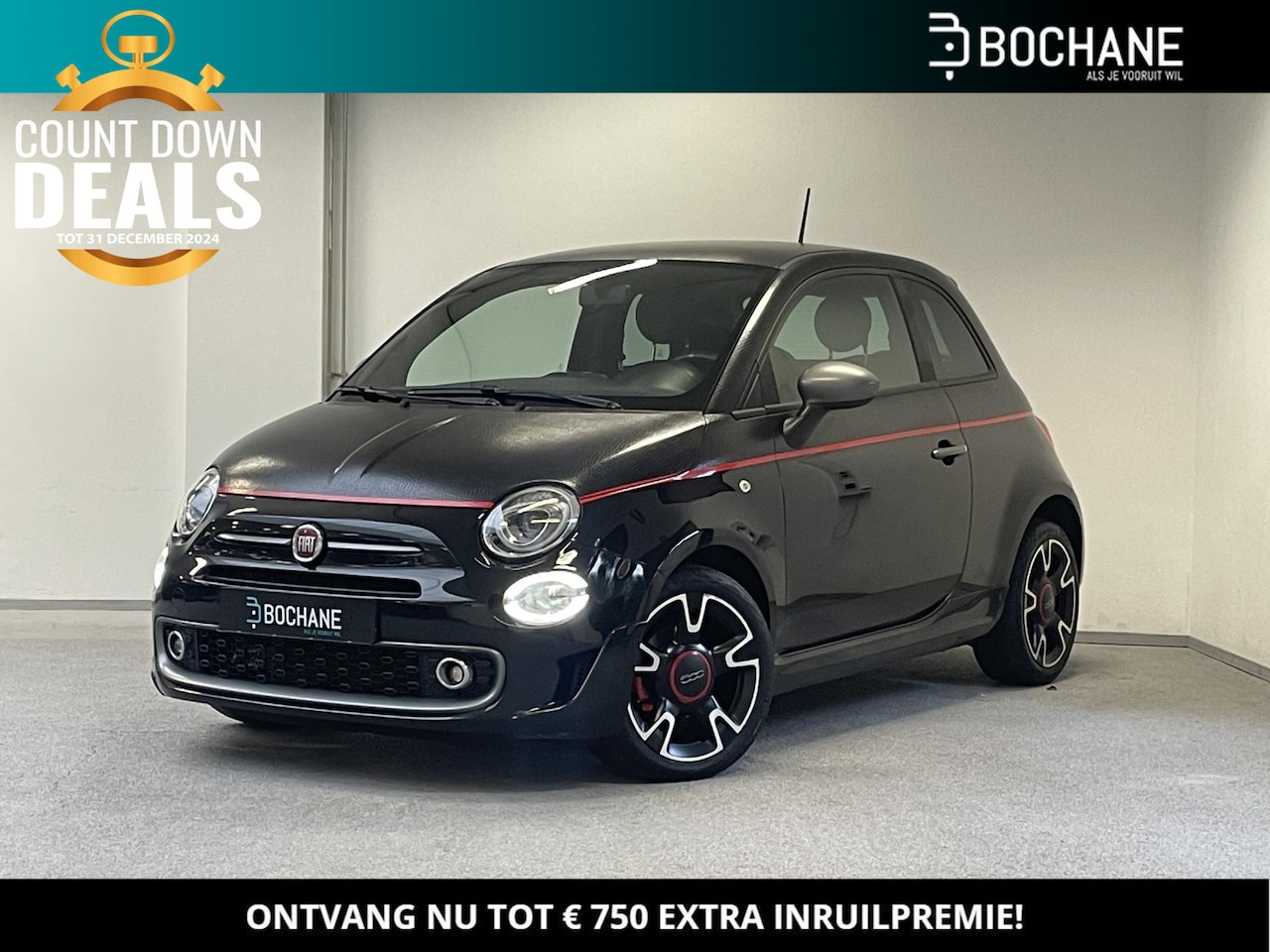 Fiat 500 - 0.9 TwinAir 500S 105pk Turbo Sport | ORG.NL | LEDER | CRUISE | - AutoWereld.nl