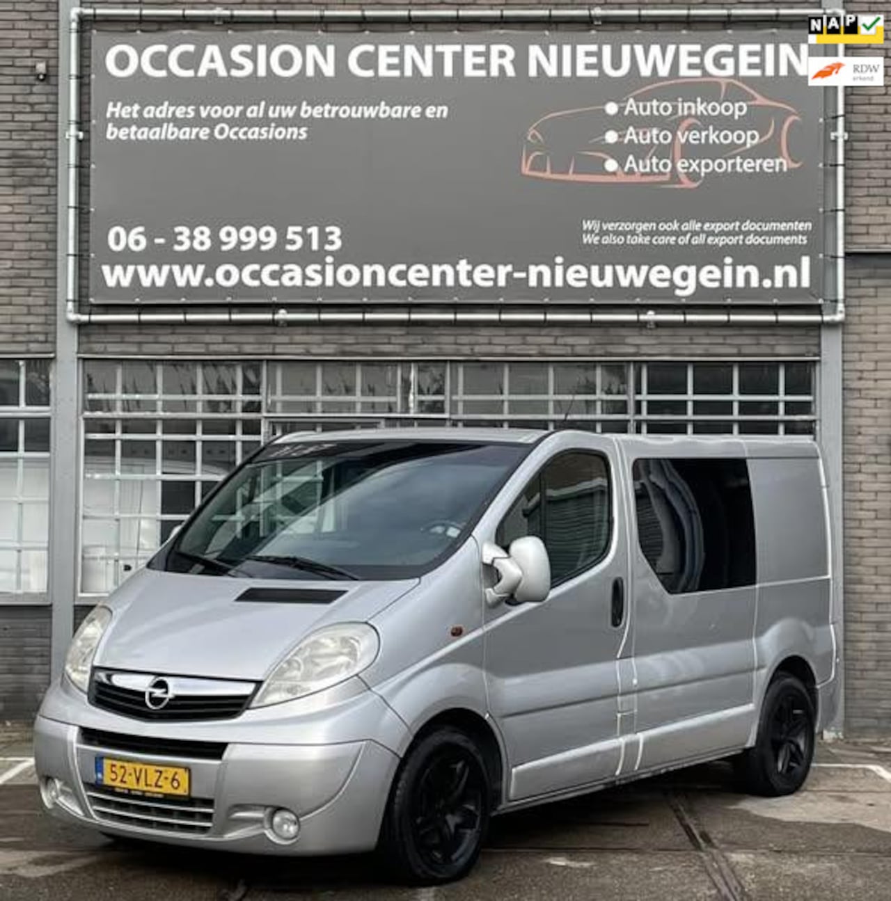 Opel Vivaro - 2.0 CDTI L1H1 DC 2008 Grijs Airco/LMV/MARGE! - AutoWereld.nl