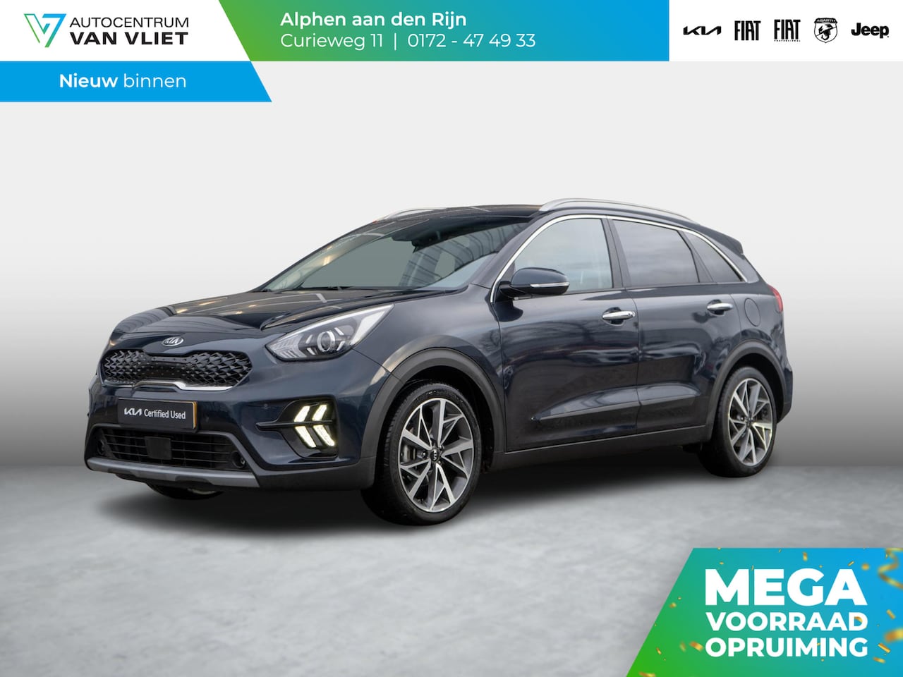 Kia Niro - 1.6 GDi Hybrid DynamicPlusLine | Trekhaak | Navigatie | Stoel en stuurverwarming | - AutoWereld.nl