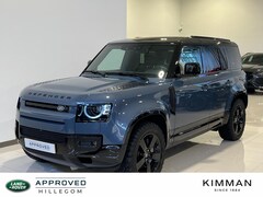 Land Rover Defender 110 - 2.0 P400e 110 X-Dynamic HSE | Tasman Blue | Schuif/Kanteldak | Black Pack | 20 inch Gloss