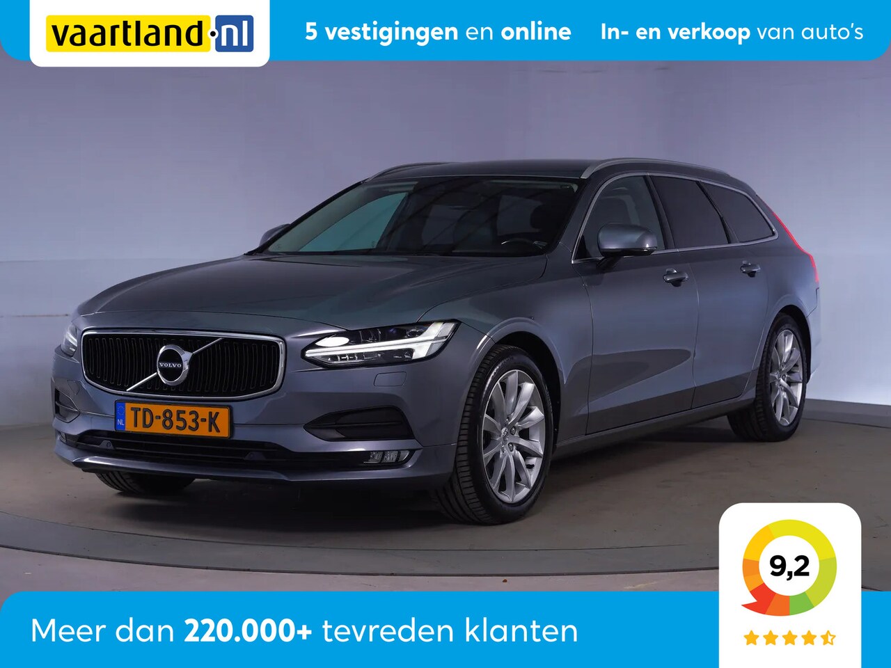 Volvo V90 - 2.0 T4 Momentum Aut. [ Adapt.cruise Navi Memory Full LED ] - AutoWereld.nl