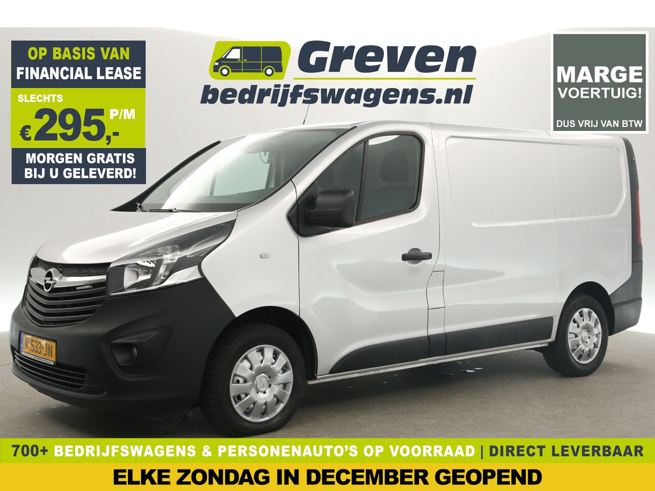 Opel Vivaro - 1.6 CDTI L1H1 Marge Airco Cruise Camera Navigatie Parkeersensoren LED Elektrpakket Schuifd - AutoWereld.nl